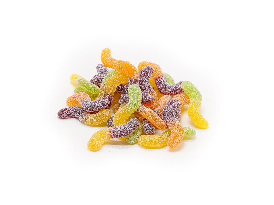 Sour Worms Organic Confectionery VEGAN GLUTEN FREE NUT FREE 