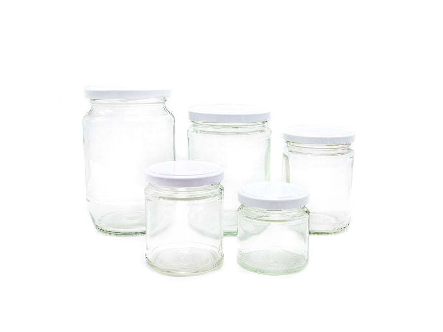 Jar 300ml Glass with Lid Containers WASTE FREE LIVING
