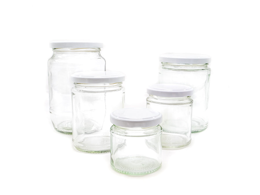 Jar 190ml Glass with Lid Containers WASTE FREE LIVING